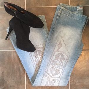 Jeans with Stud Design